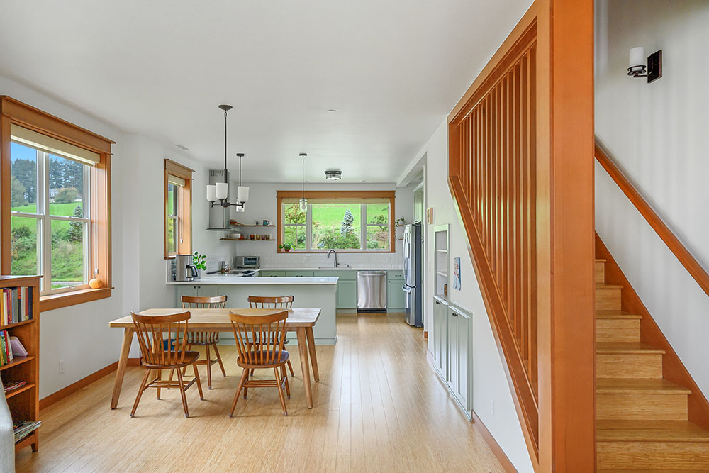 Living room and kitchen